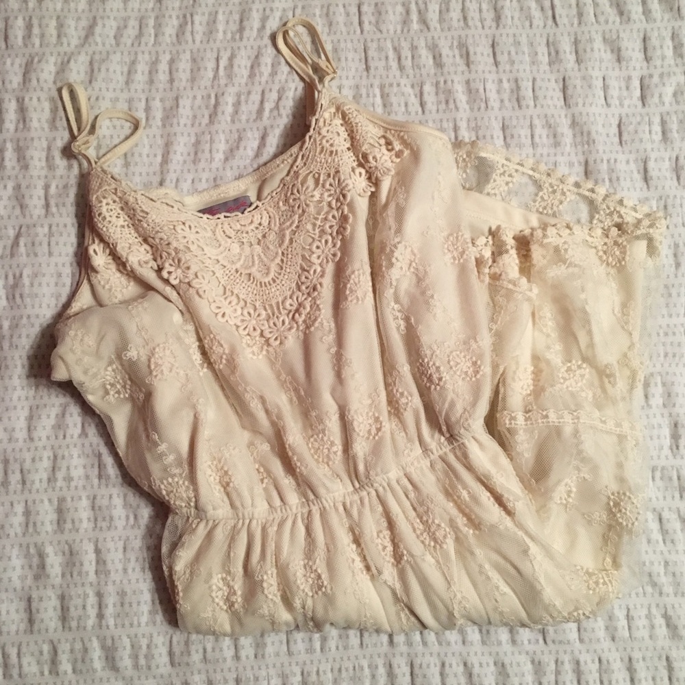 Ultra Pink Lace Detailed Mini Dress